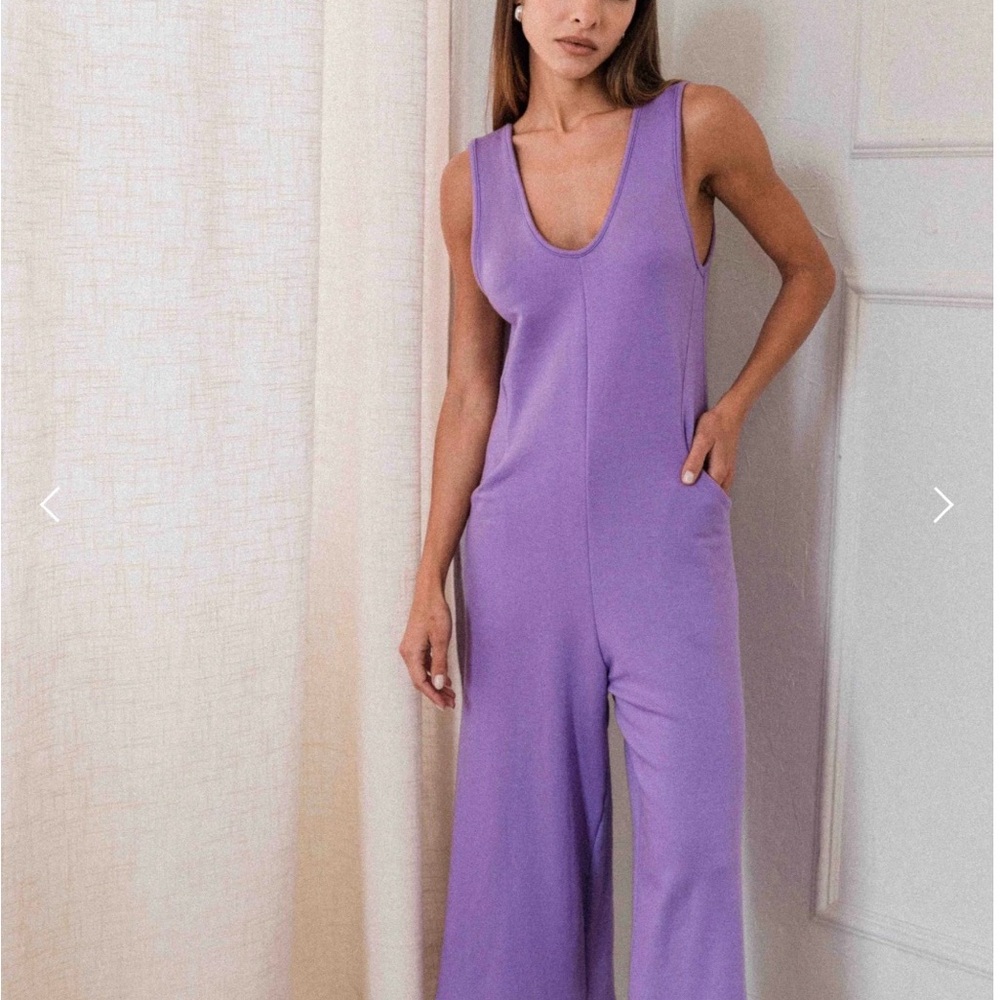 Elegant Purple Jumpsuit